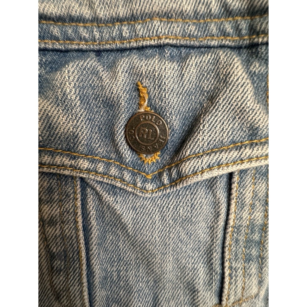 POLO JEANS CO. RALPH LAUREN Jean Vest Size Small‎ - Picture 4 of 8